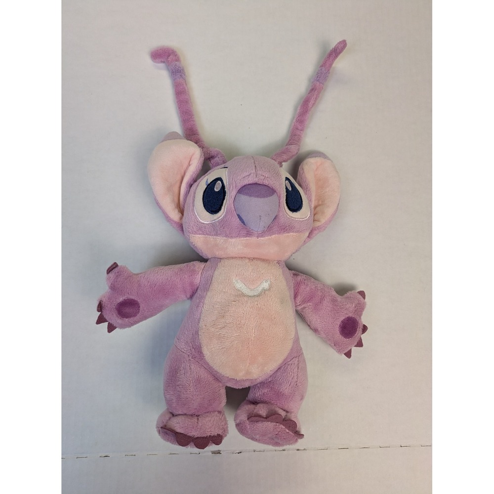 Disney Lilo and Stitch Angel Plush Experiment 624 Purple Pink Soft Toy 10" Girl